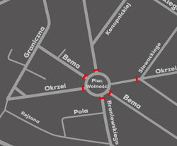 Zamknięcie Placu Wolności w Siedlcach 11 listopada