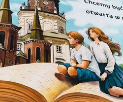 Mural na potrójny jubileusz „Szóstki”