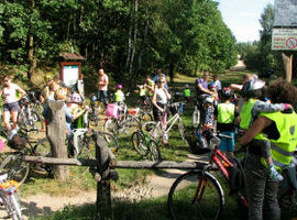 Z mamą, tatą na rowerze