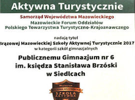 Młodzi, aktywni turyści z PG 6