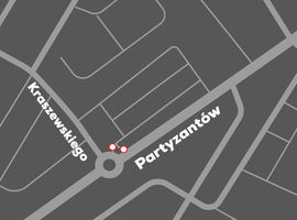 Wjazd do centrum handlowego od ronda Solidarności zamknięty