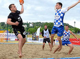 Szczypiorniak na plaży