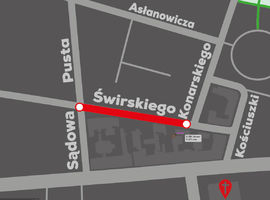 Utrudnienia w ruchu na ul. Biskupa Ignacego Świrskiego
