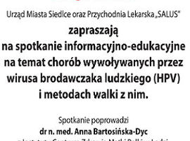 Spotkanie edukacyjne nt. HPV