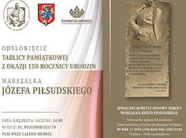 Tablica i wystawa Marszałkowi