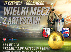 Kolejny mecz z artystami 17 czerwca!