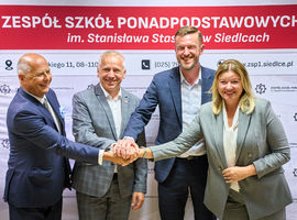 Stadler Polska obejmuje patronatem uczniów ZSP nr 1 i CKZ w Siedlcach