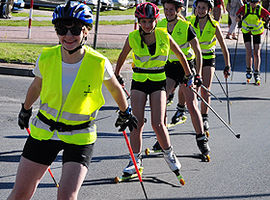 Na nartorolkach na Jasną Górę