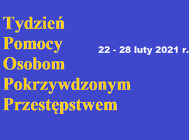 Tydzień Pomocy Osobom Pokrzywdzonym Przestępstwem