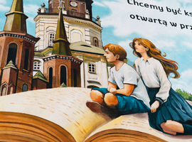 Mural na potrójny jubileusz „Szóstki”