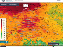 UWAGA! Do Polski zbliżają się bardzo silne porywy wiatru