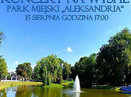 Koncert na wyspie w parku