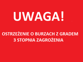 Ostrzeżenia o burzach z gradem